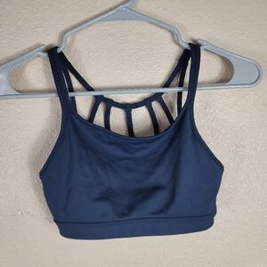 Athleta Max Out Chi Woman's Bra blue Sz XXS